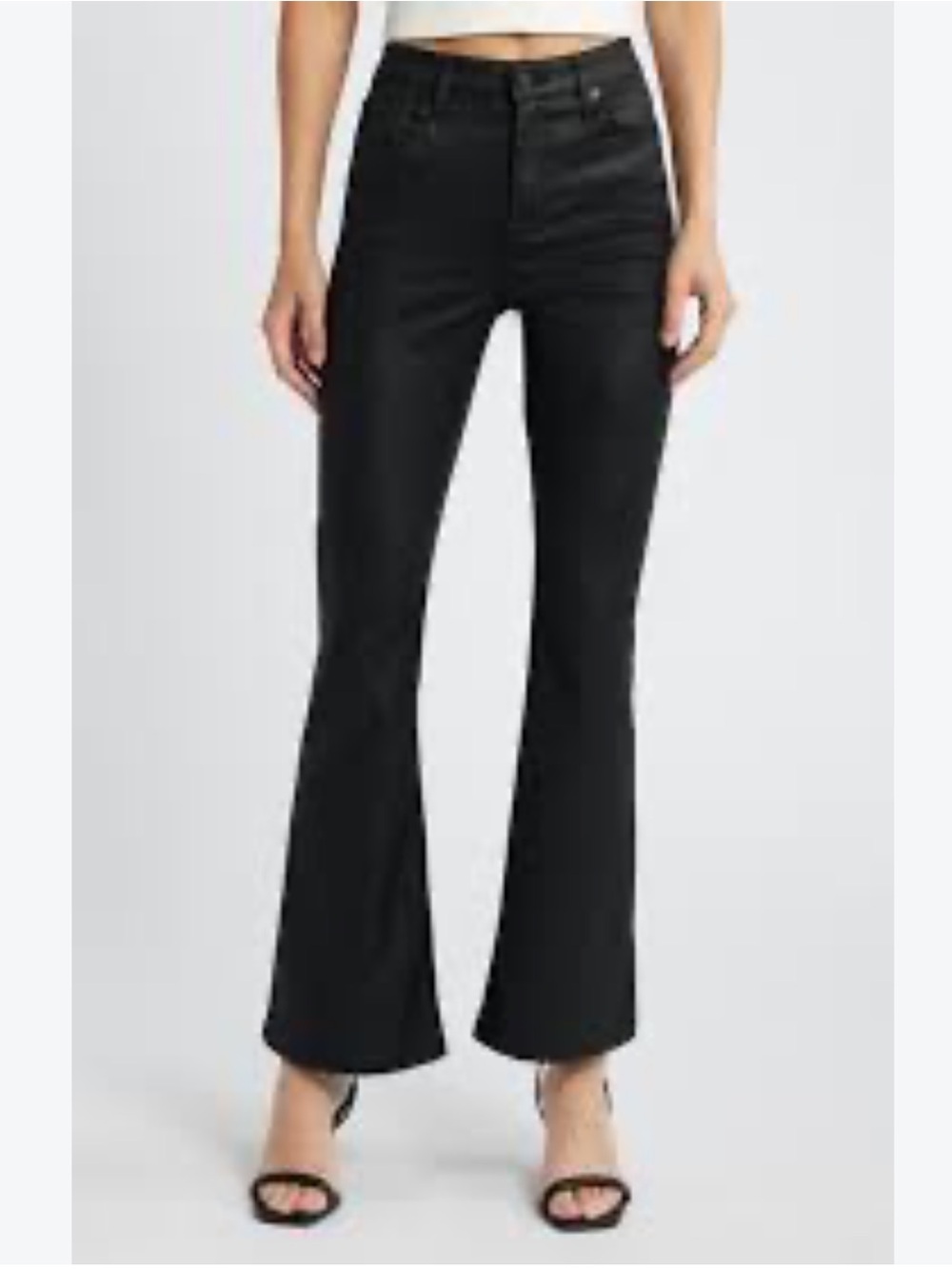 NWT!  Hidden Flare black coated jeans, size 24